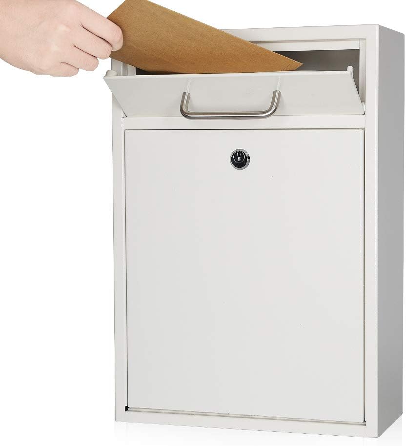 KYODOLED Steel Key Lock Mail Box for Secure Outdoor Use