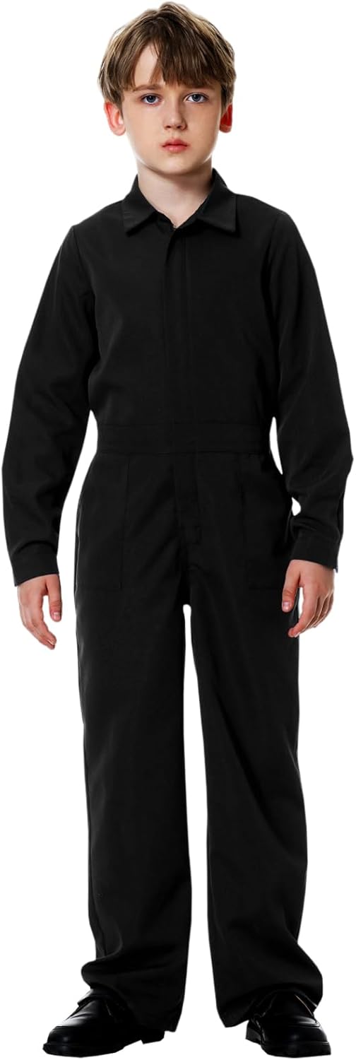 AOBUTE Kids Halloween Jumpsuit with Pockets for Boys 3-14 Years