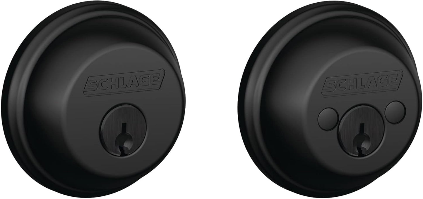 SCHLAGE B62N622 Deadbolt for Maximum Security in Matte Black
