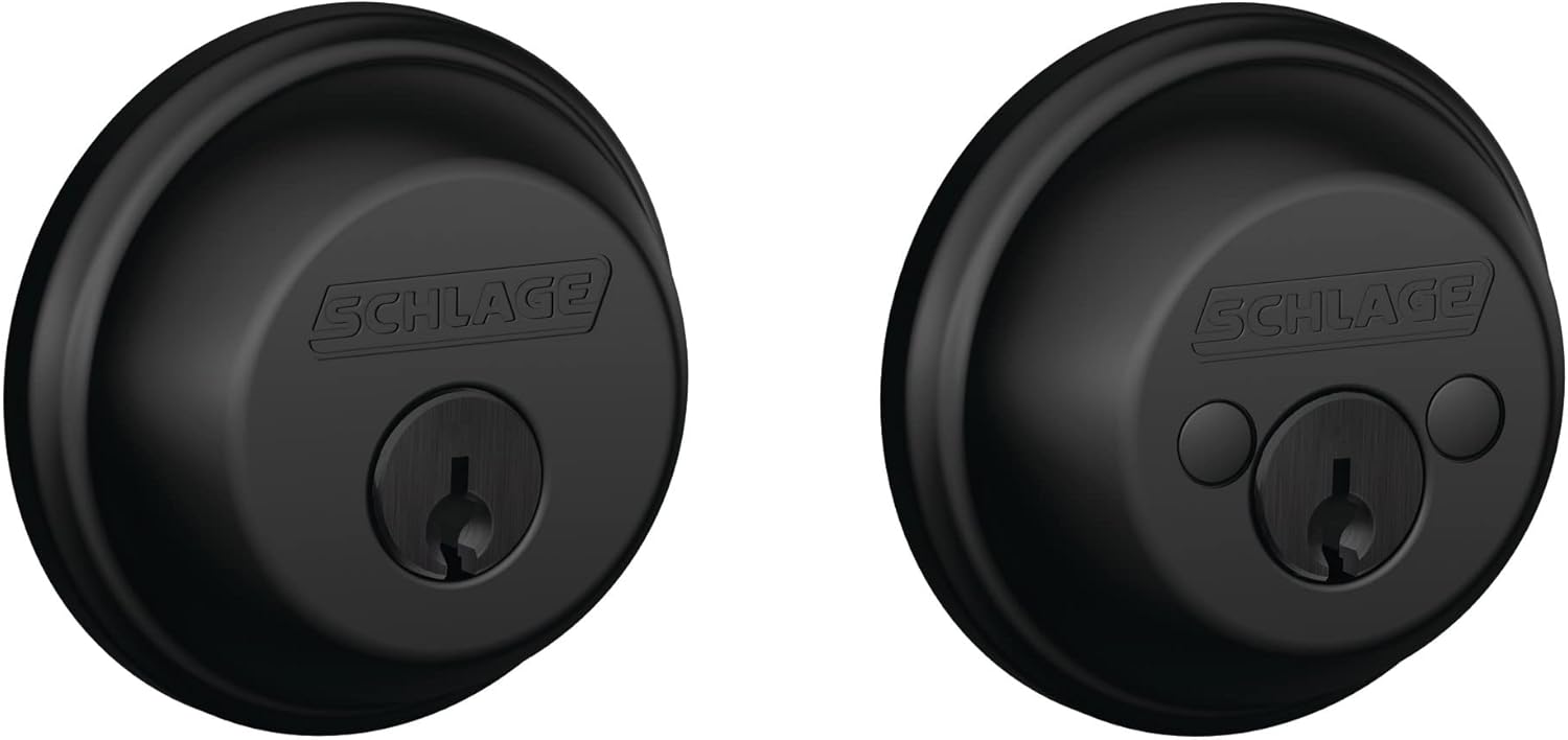 SCHLAGE B62N622 Deadbolt for Maximum Security in Matte Black