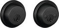 SCHLAGE B62N622 Deadbolt Keyed Both Sides Matte Black - Secure