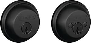 SCHLAGE B62N622 Deadbolt for Maximum Security in Matte Black