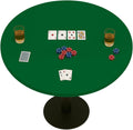 Felt Card Game Table Cover for 60 to 72 in Round - Smooth Green Felt