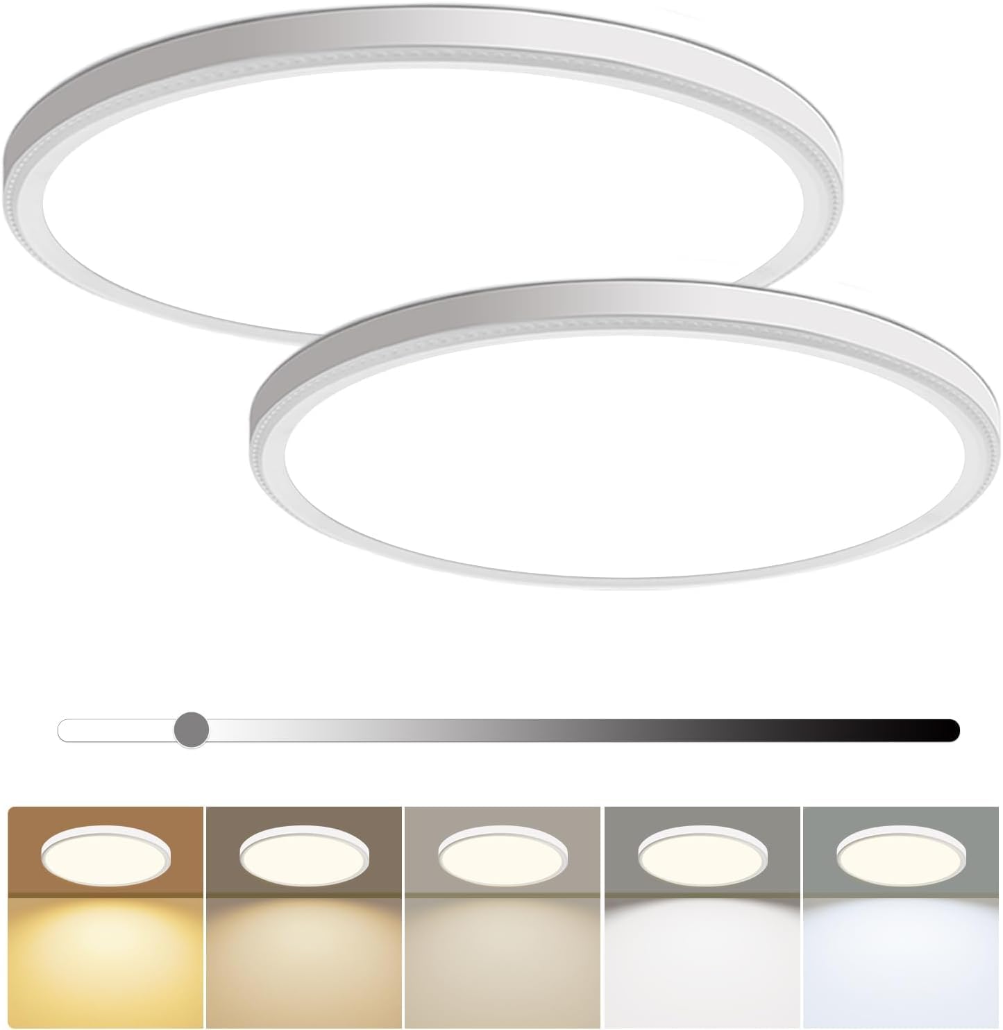 Dimmable LED Flush Mount Ceiling Light for Modern Spaces