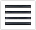 BUILDMART 10x8 White Modern AC Vent Cover - Decorative Linear Slot