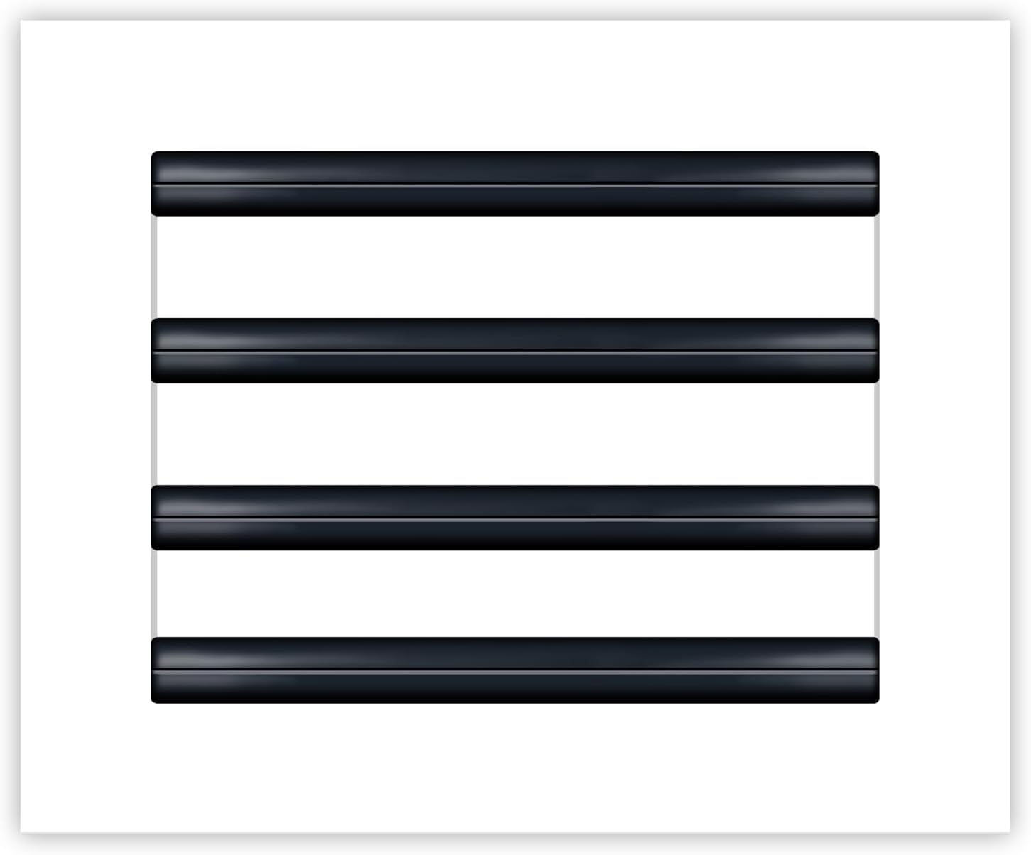 Modern 10x8 White AC Vent Cover - Decorative Air Vent Grille