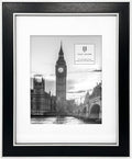 Isaac Jacobs 11x14 Black w/White Double Border Frame - Stylish Wall