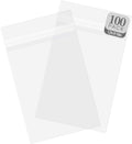 Clear Bags for Mats and Pictures 100 Pack - Acid-Free Storage
