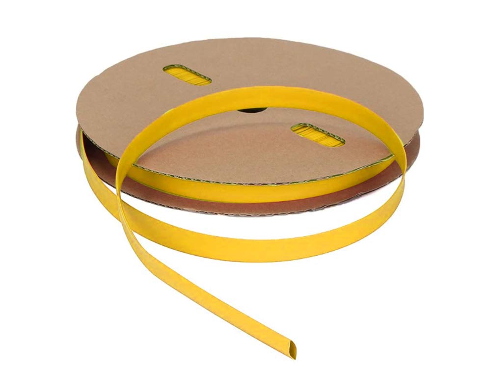 Kable Kontrol Heat Shrink Tubing - Durable 3/8 Inch Yellow Sleeve
