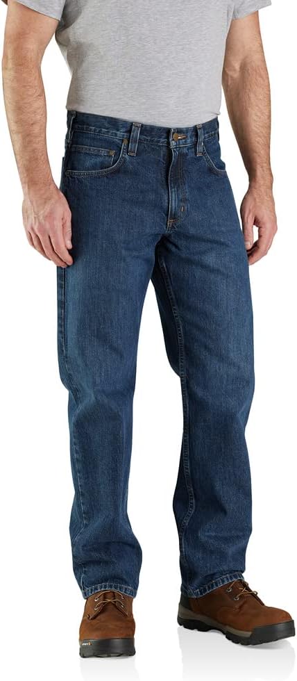 Carhartt Men's 105119 Relaxed Fit 5-Pocket Jean for Comfort