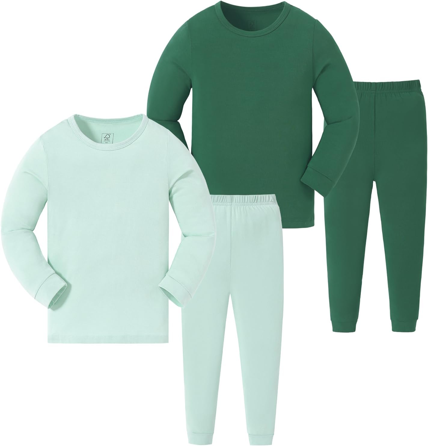 Bamboo Viscose Pajamas for Toddler Baby, Snug Fit Sleepwear
