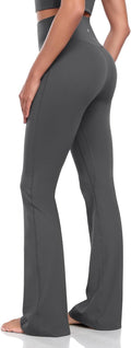 Harmony Flare Leggings High Waisted Tummy Control - Flattering Fit hem