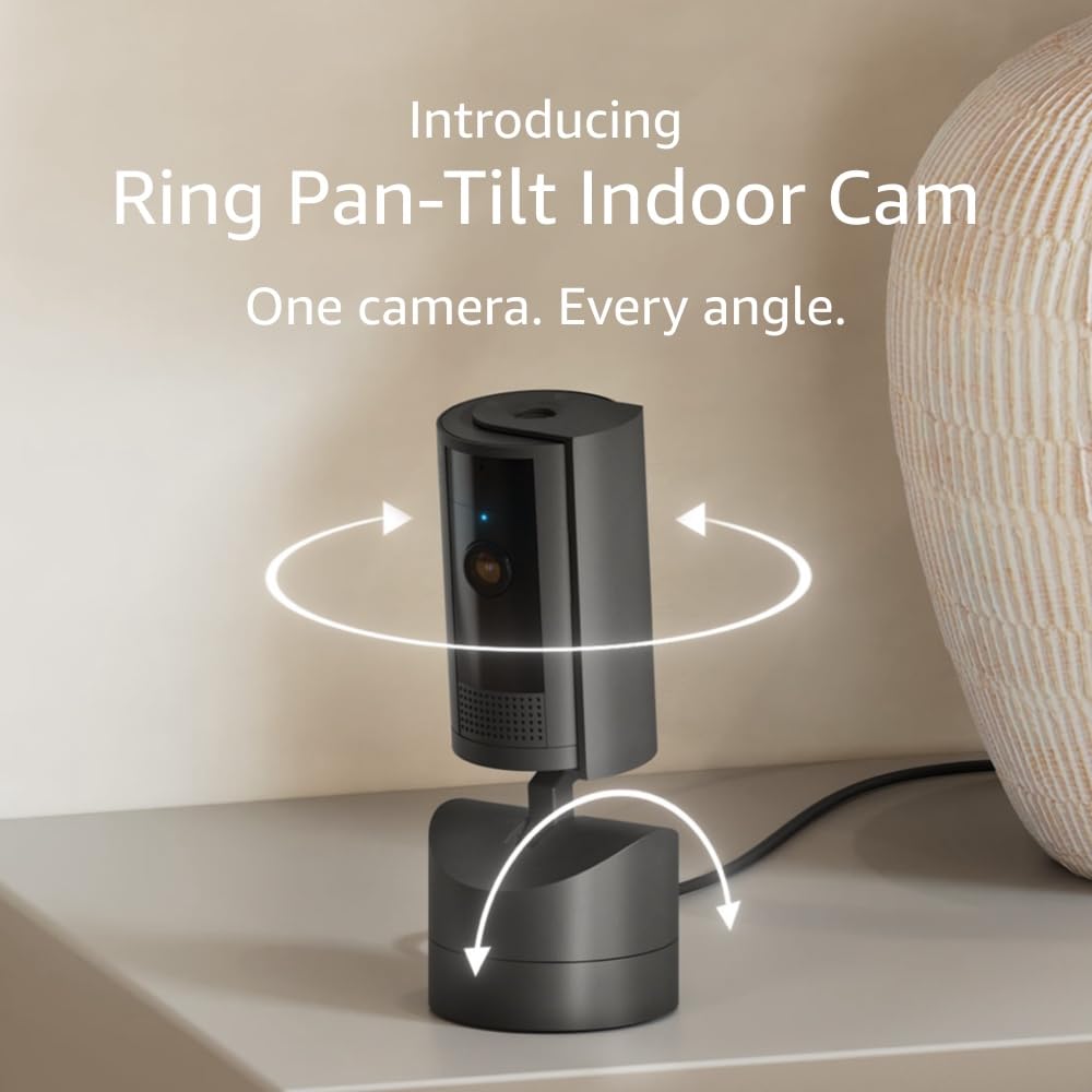 Ring Pan-Tilt Cam | 360 Coverage, HD Video, Two-Way Talk