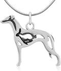 Dazzling Paws Jewelry Whippet Pendant with Bunny in Body