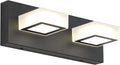 Ralbay Modern Vanity Light 2-Light Acrylic Matte Black - Natural White