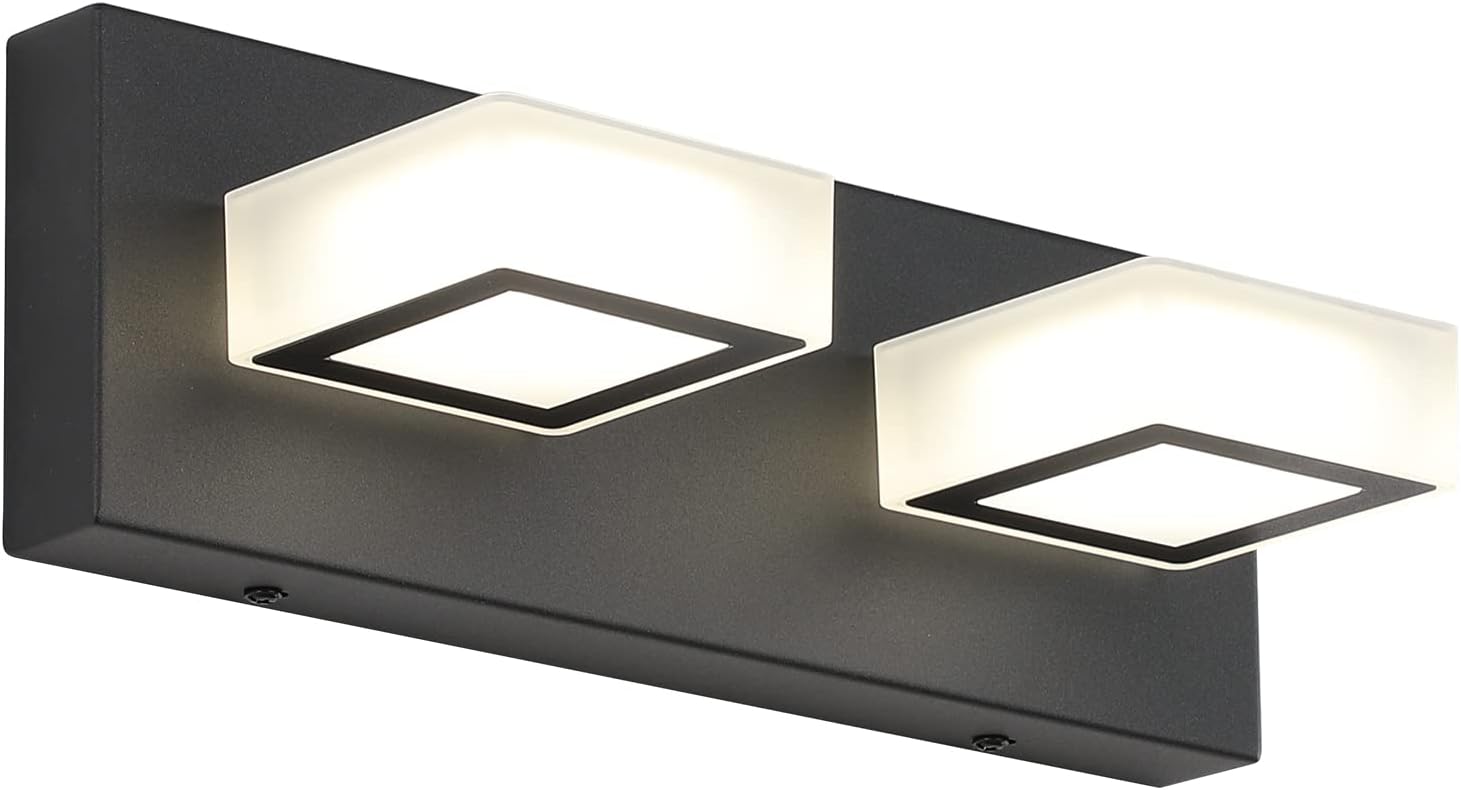 Ralbay Modern Vanity Light - Stylish 2 Light Bathroom Fixture