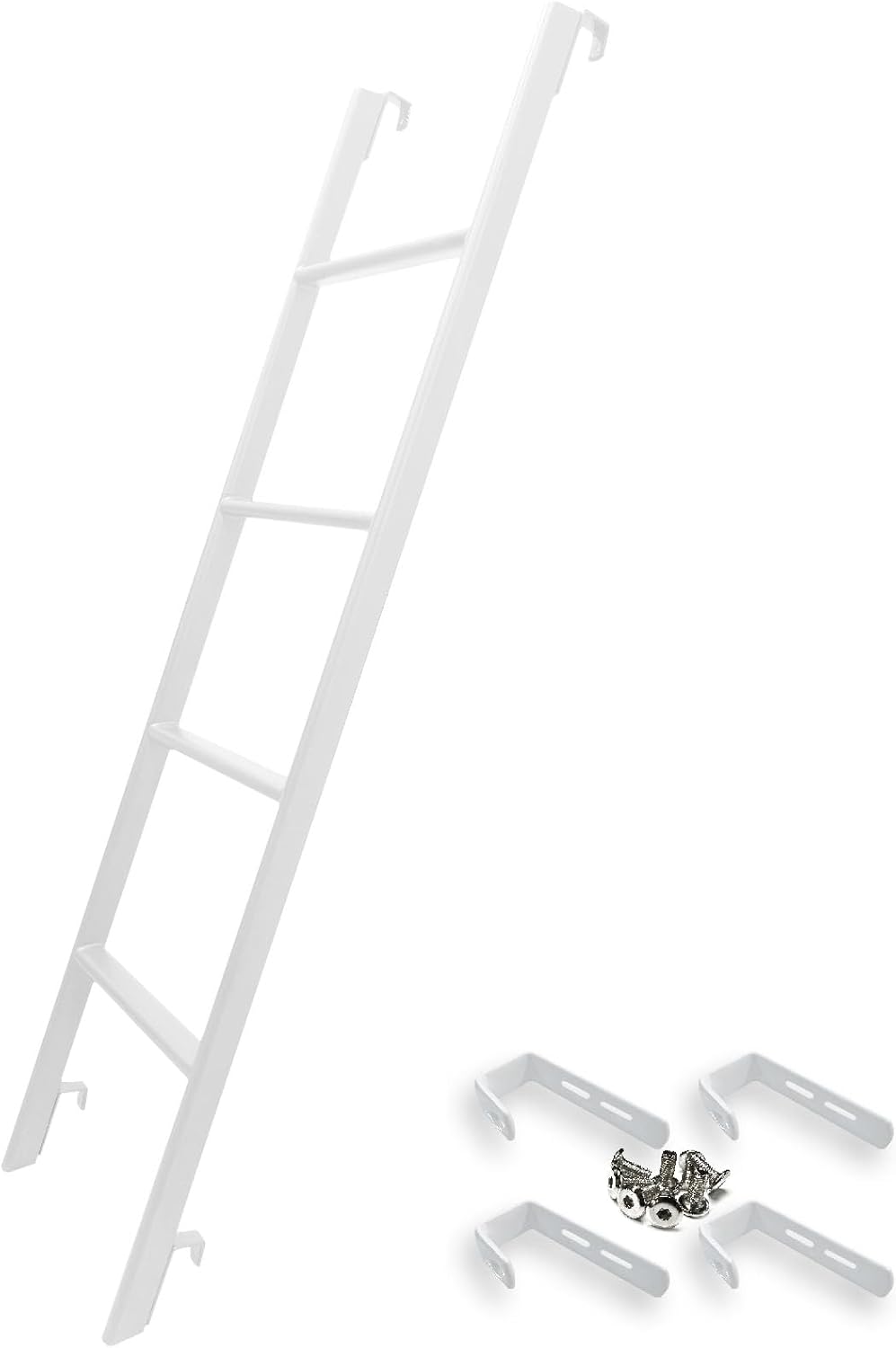 RV Bunk Bed Ladder with Adjustable Hooks for Safe Climbing