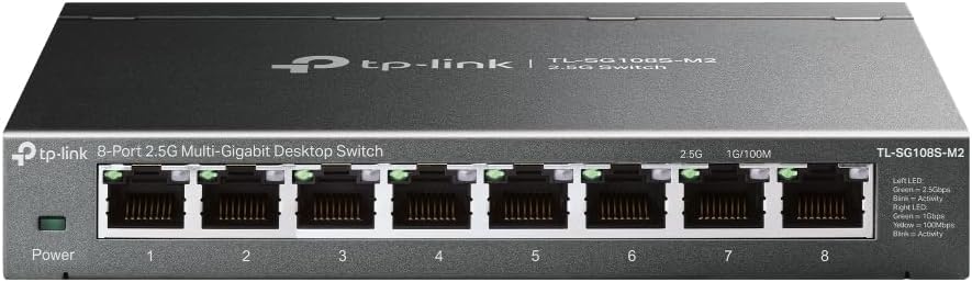 TP-Link TL-SG108S-M2 8-Port Multi-Gigabit Ethernet Switch