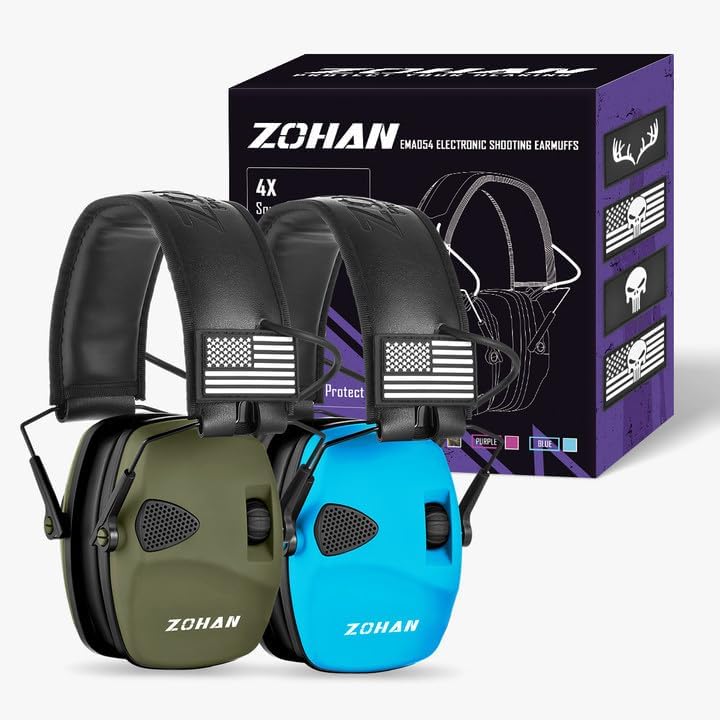 ZOHAN EM054 Electronic Shooting Ear Protection with Amplification
