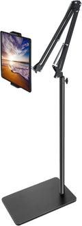 Tablet Floor Stand with Double Weight Base - Adjustable Overhead Mount