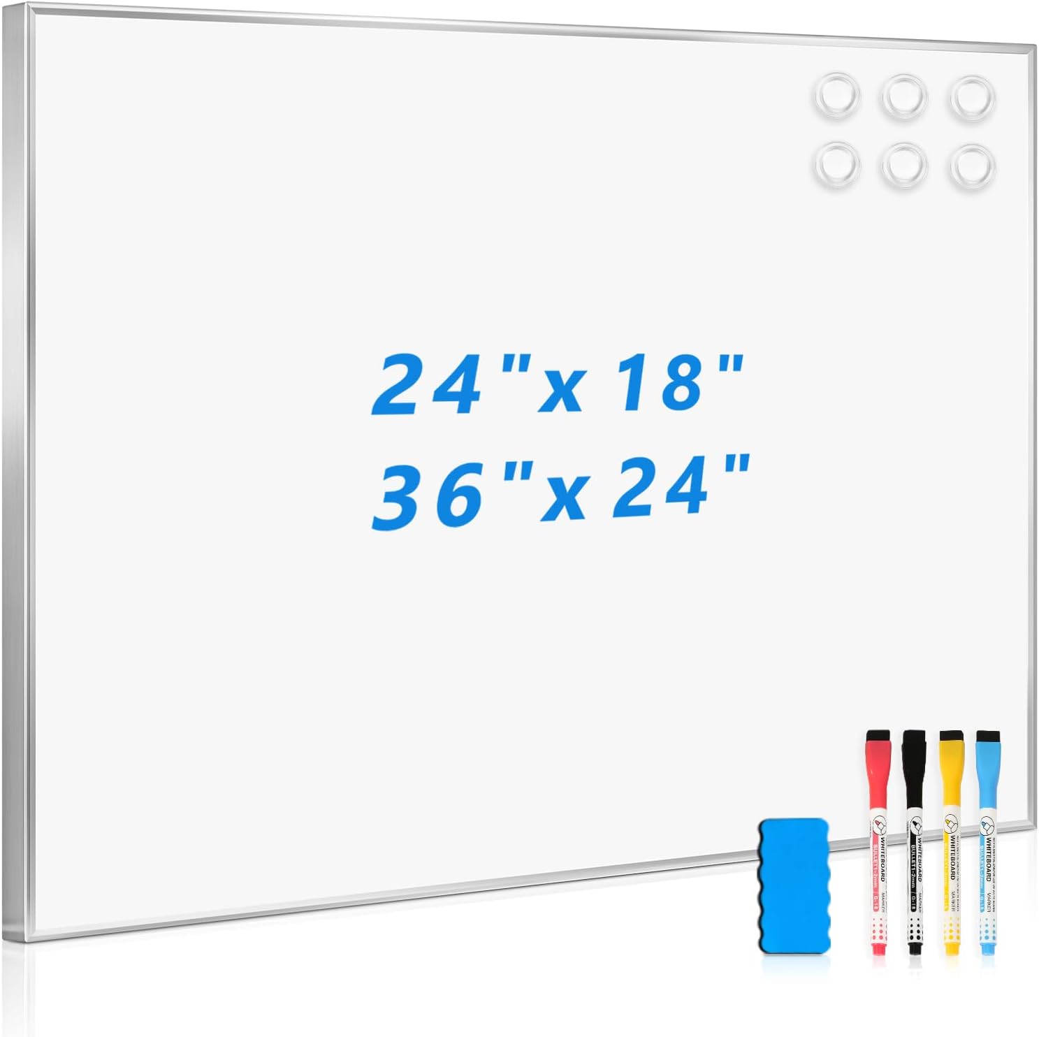 Large Magnetic Dry Erase Whiteboard for Home Office and School