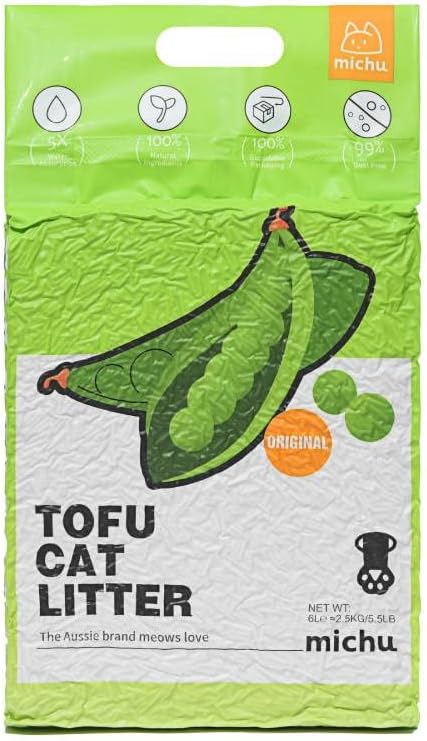 Tofu Cat Litter Natural Clumping for Easy Cleanup and Comfort