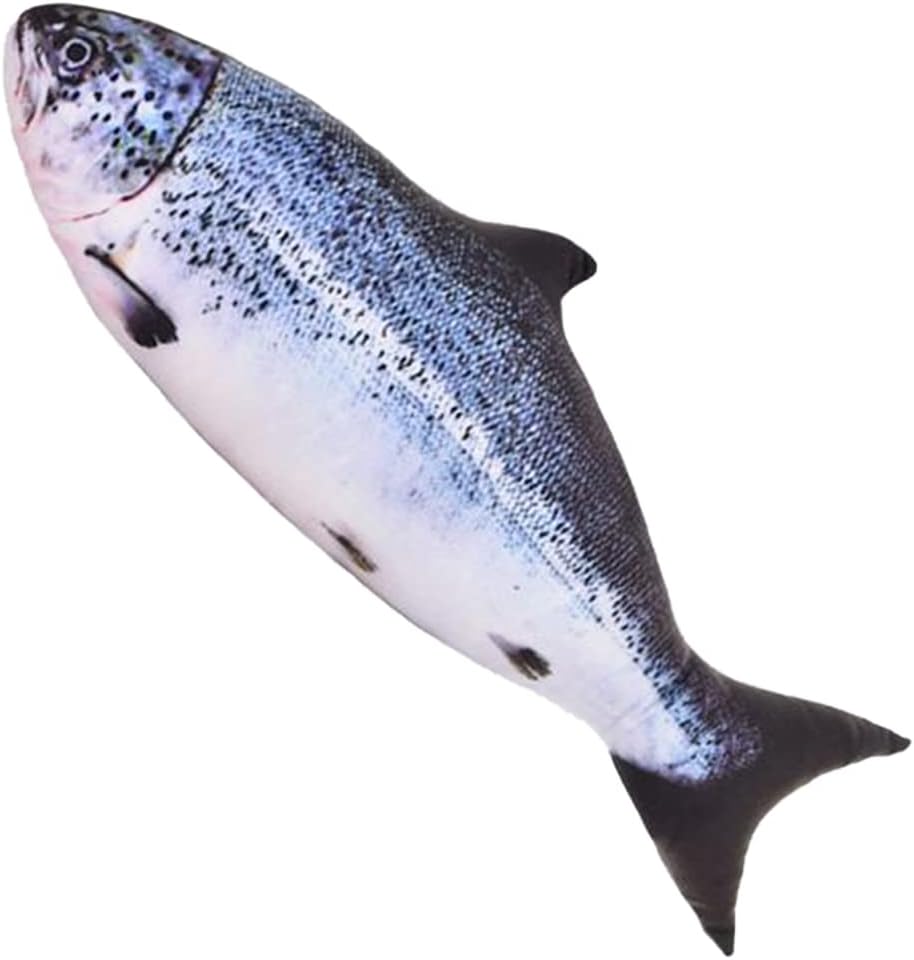 Soft Oversized Salmon Pillow: Creative Gift Home Decor