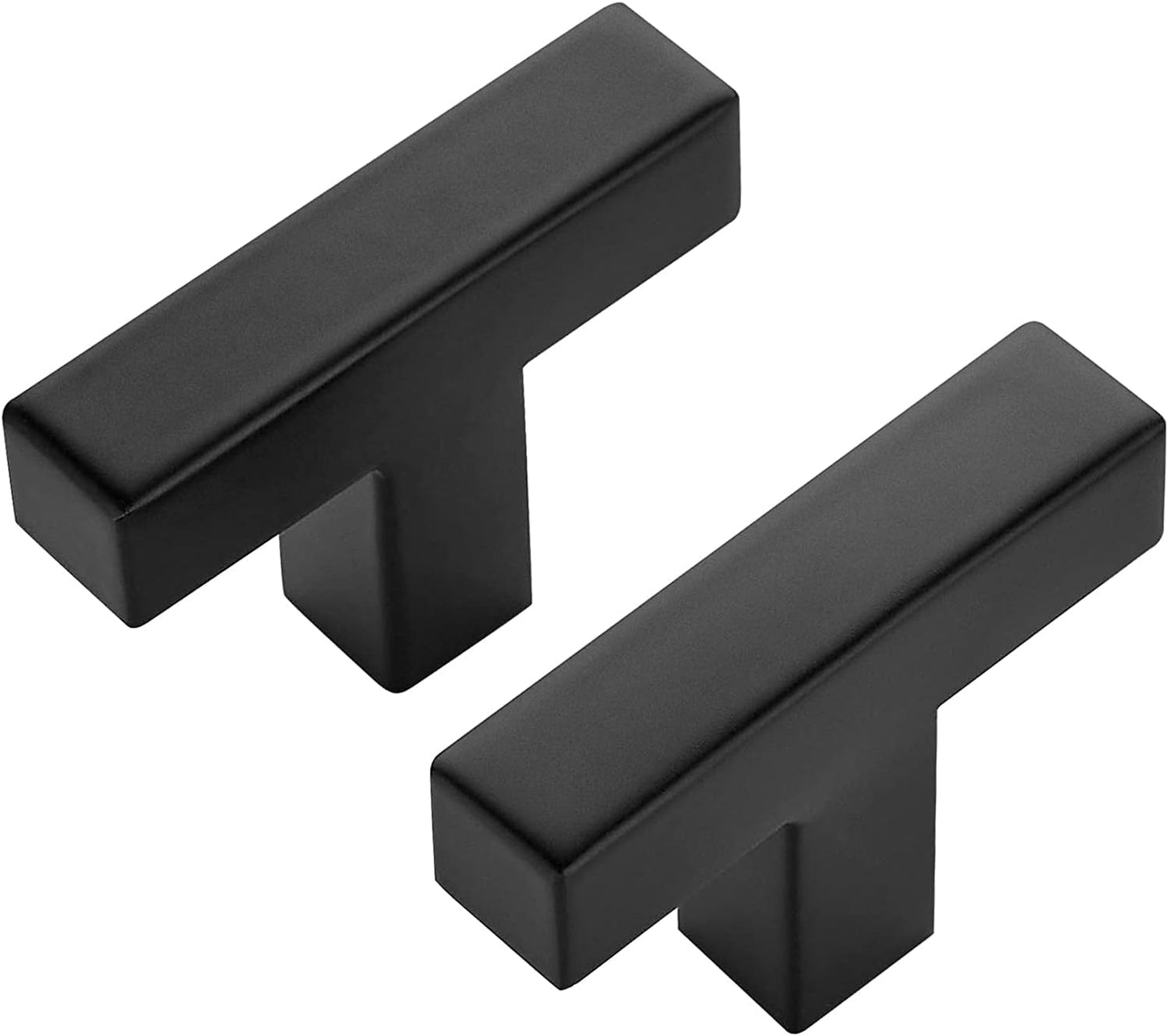 Ravinte 25 Pack Black Square Bar Cabinet Knobs for Modern Homes