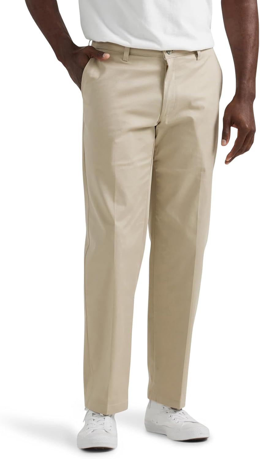 LEE Men's Total Freedom Stretch Relaxed Fit Flat Front Pant Review