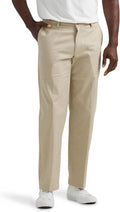 LEE Men's Total Freedom Stretch Relaxed Fit Flat Front Pant seat