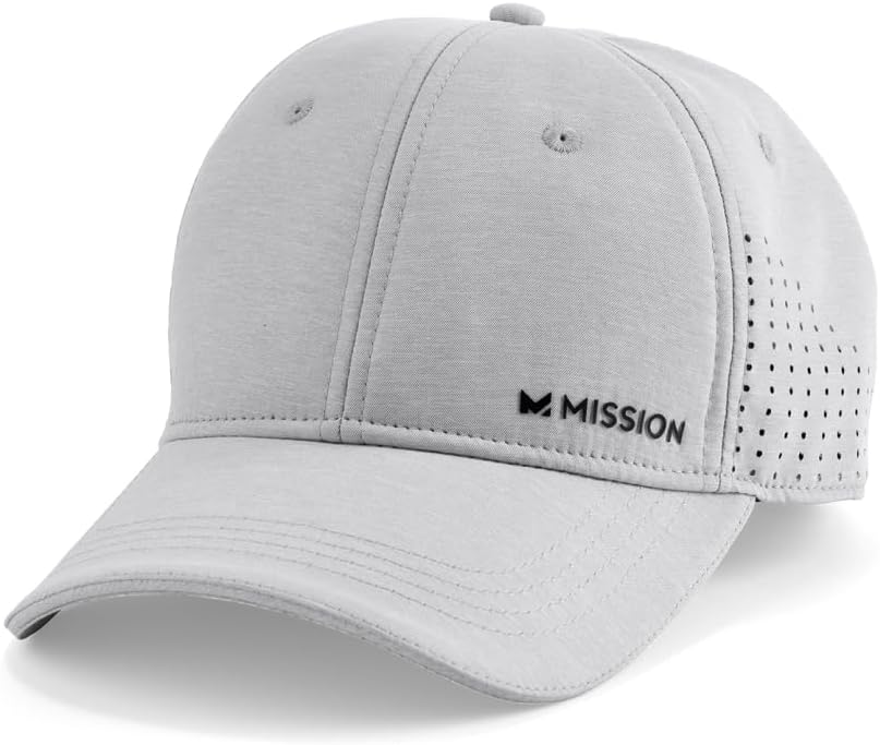 MISSION Cooling Vented Performance Hat for Workouts & Golf