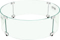 Fire Pit Wind Guard 23 in x 7 in Tempered Glass - Wind Control