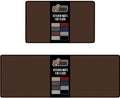 GORILLA GRIP 2 Pack Cushioned Kitchen Mats Brown - Anti Fatigue
