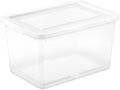 Sterilite 24 Pack 20 Quart Stackable Storage Box - Clear, Secure Lids