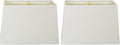 Rectangle Hardback Lamp Shade 2-Pack - Linen White, Classic Fit