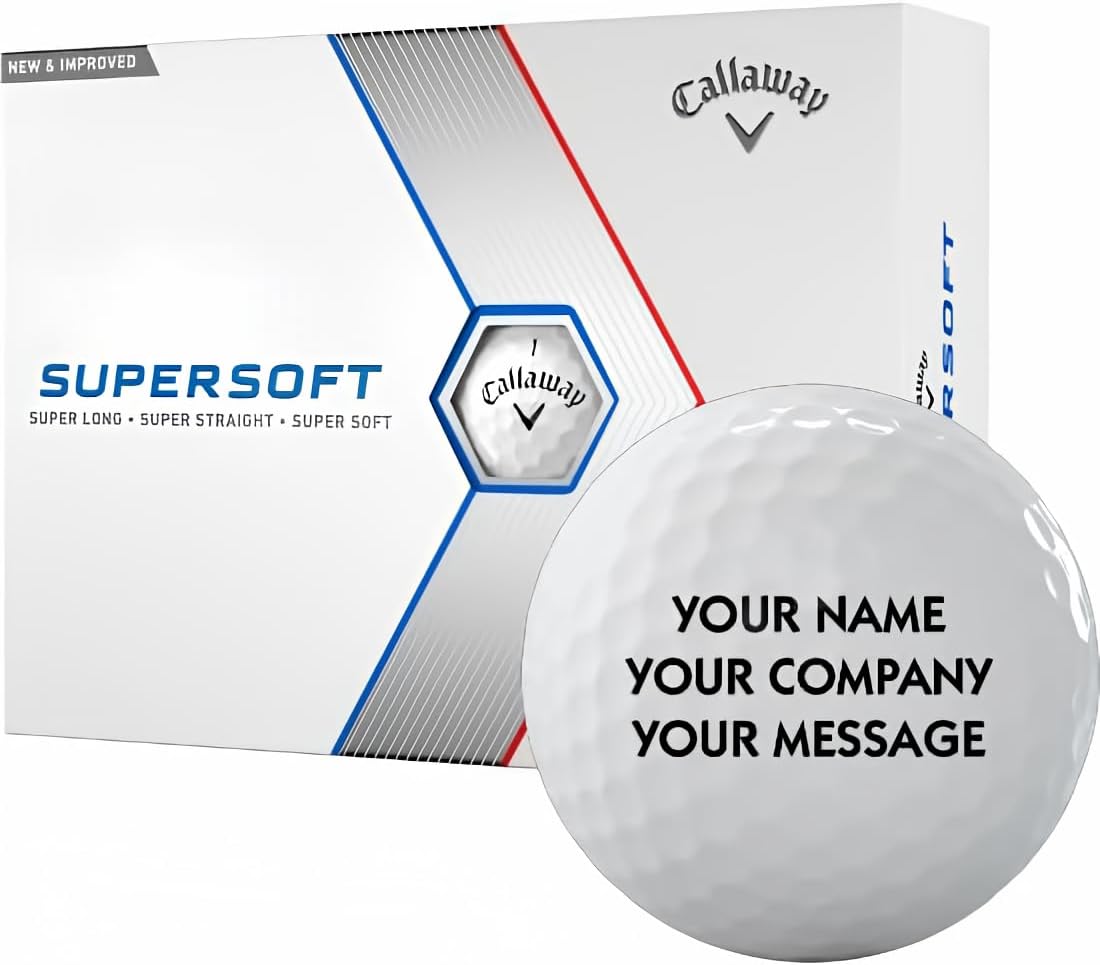Callaway 2023 Supersoft Personalized Golf Balls for All Skill Levels