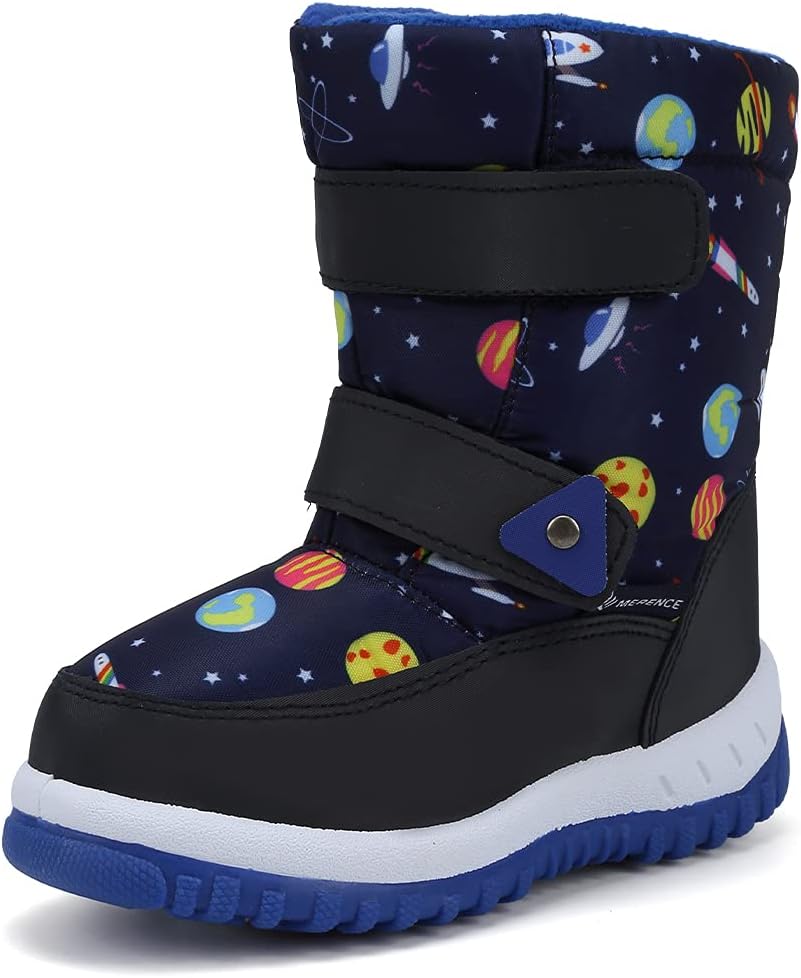 EQUICK Boys Girls Winter Boots Waterproof Lightweight Kid Snow Boots