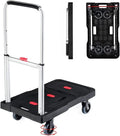 Folding Hand Truck Platform Truck 330 Lbs Capacity - Compact Storage
