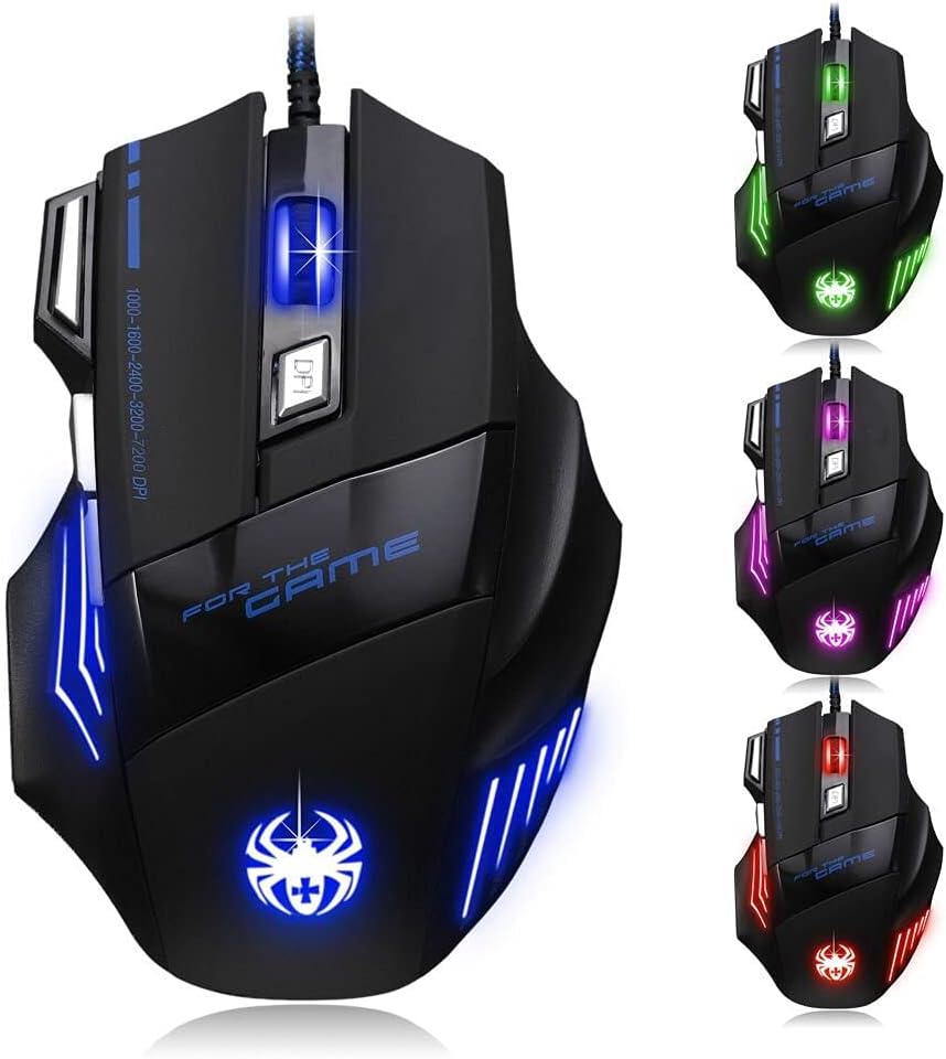 High Precision Gaming Mouse - 7200 DPI Wired