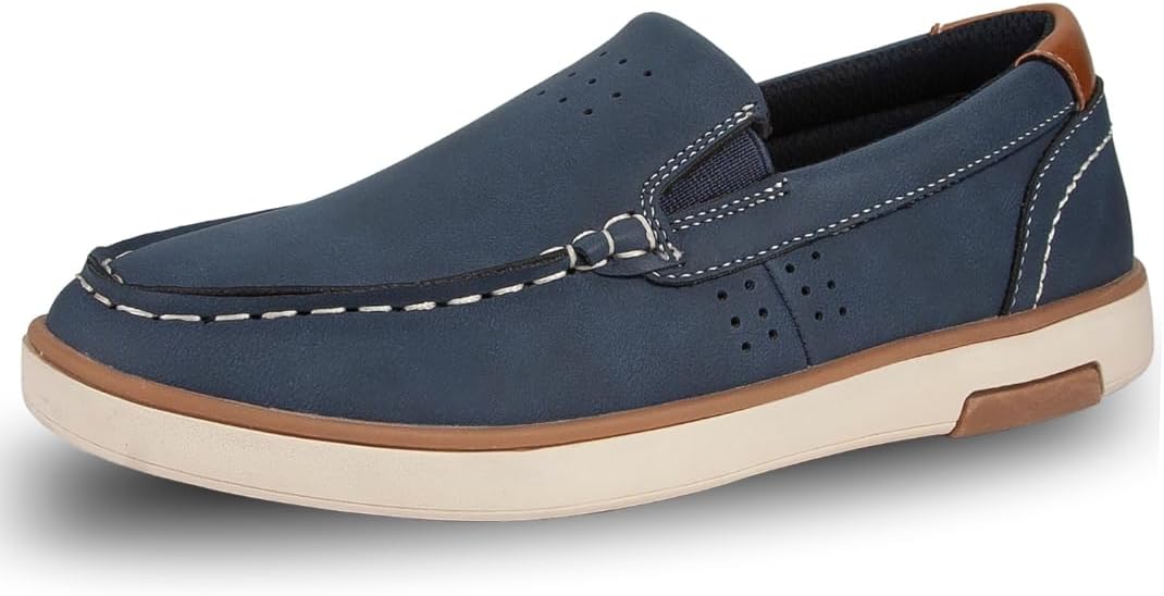 Deer Stags Boys' Booster Driving Moc Slip-On Loafer Flats Shoes