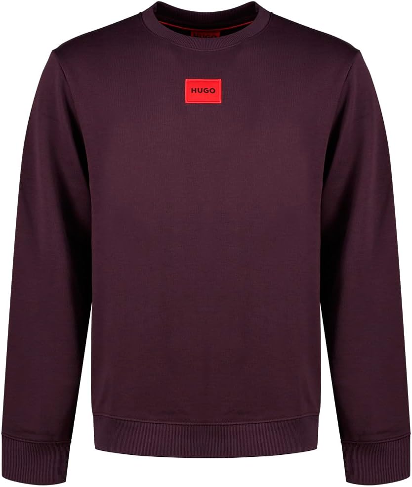 HUGO Men's Regular Fit Square Logo Jersey Sweatshirt Review