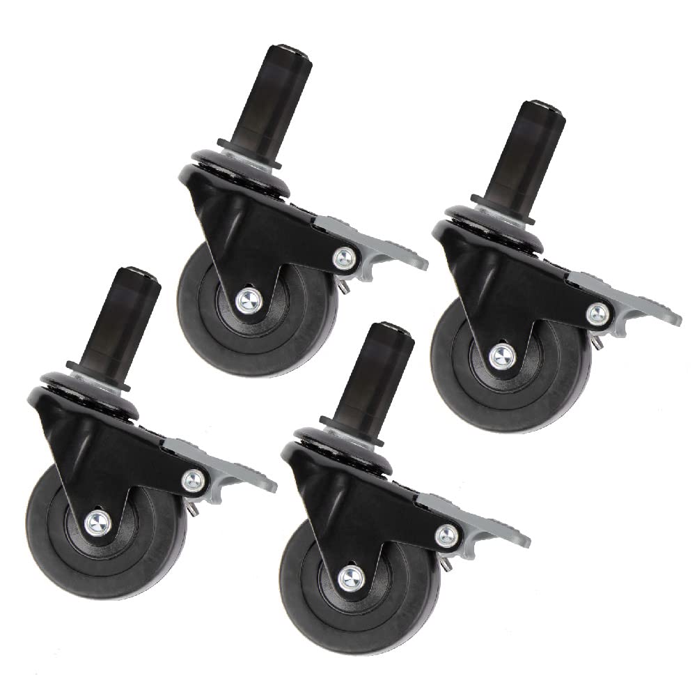 PIPE DECOR Swivel Caster Wheels for 12 Pipe Projects - 4-Pack