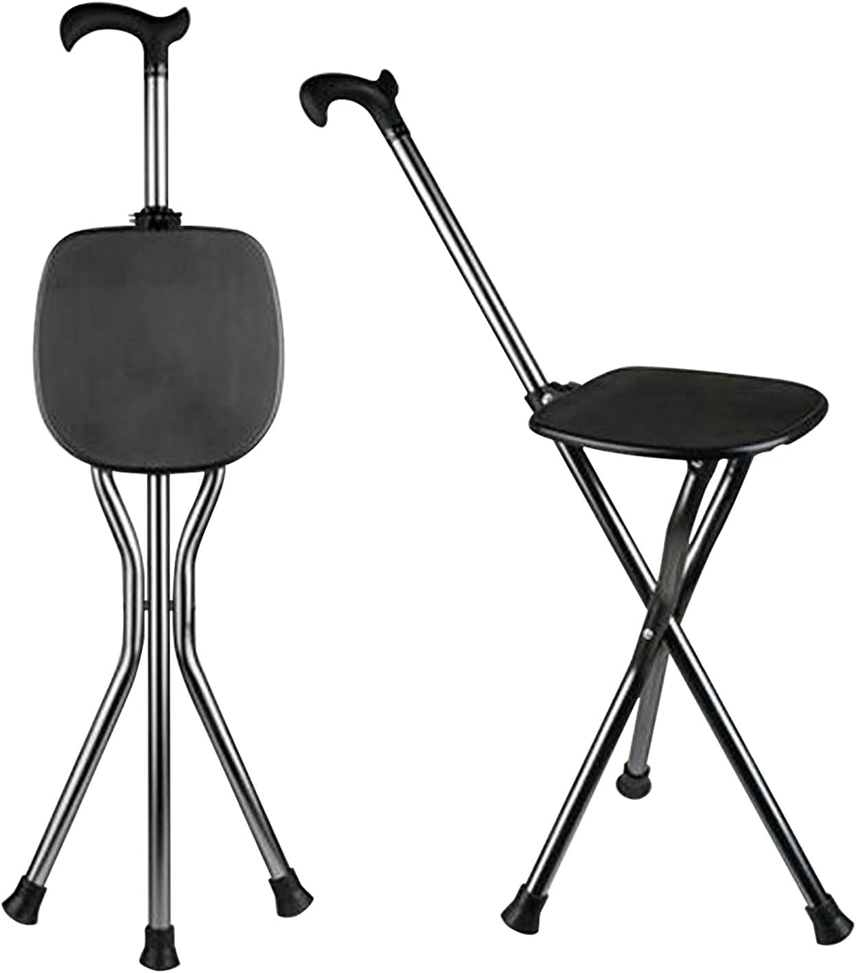 Folding Canes with Seat for 440 lbs Capacity and Height Adjustment