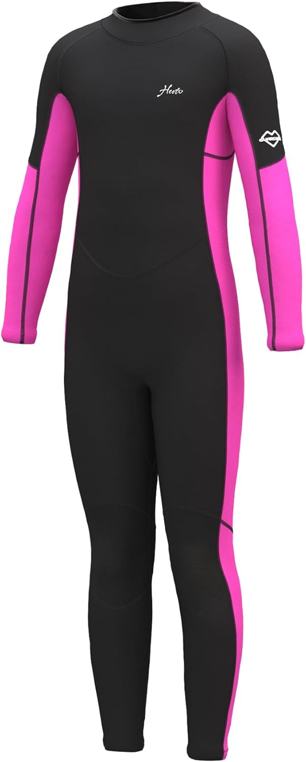 Hevto Kids Wetsuit for Boys Girls 3/2mm Neoprene Full Suit
