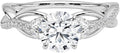 1-3 CT Moissanite Engagement Ring - Handcrafted Round Center