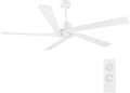 72 in DC Ceiling Fan No Light - Whisper-Quiet, Solid Wood Blades