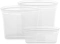 Zip Top Reusable Food Storage Bags 3-Bag Set (Frost) - Durable