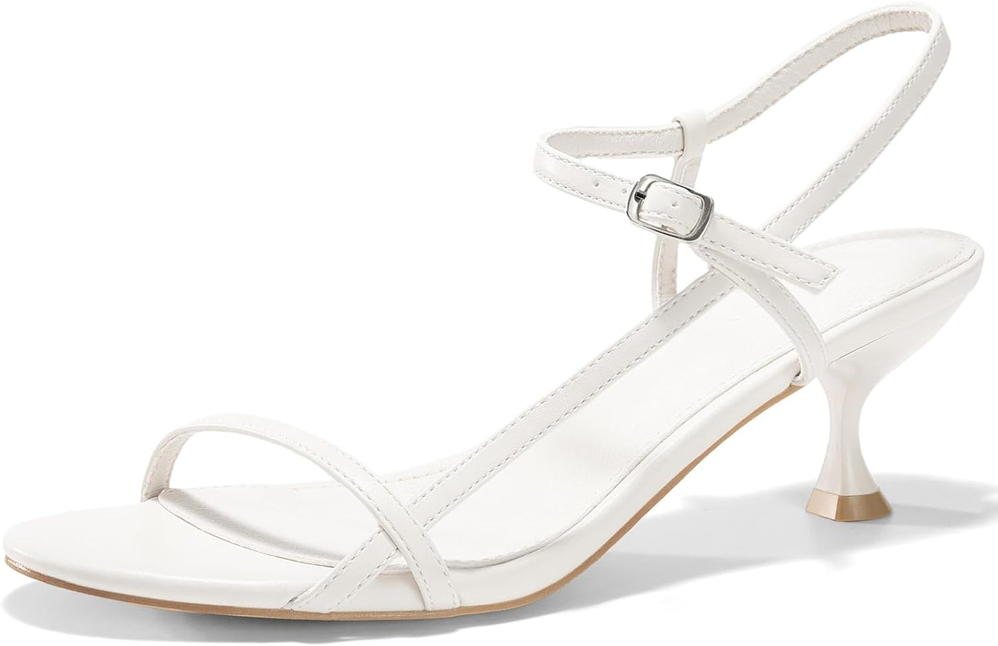 Coutgo Womens Strappy Heeled Sandals for Elegant Occasions