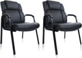 Big and Tall Office Chair 400lbs Bonded Leather Reception Chair - Wide