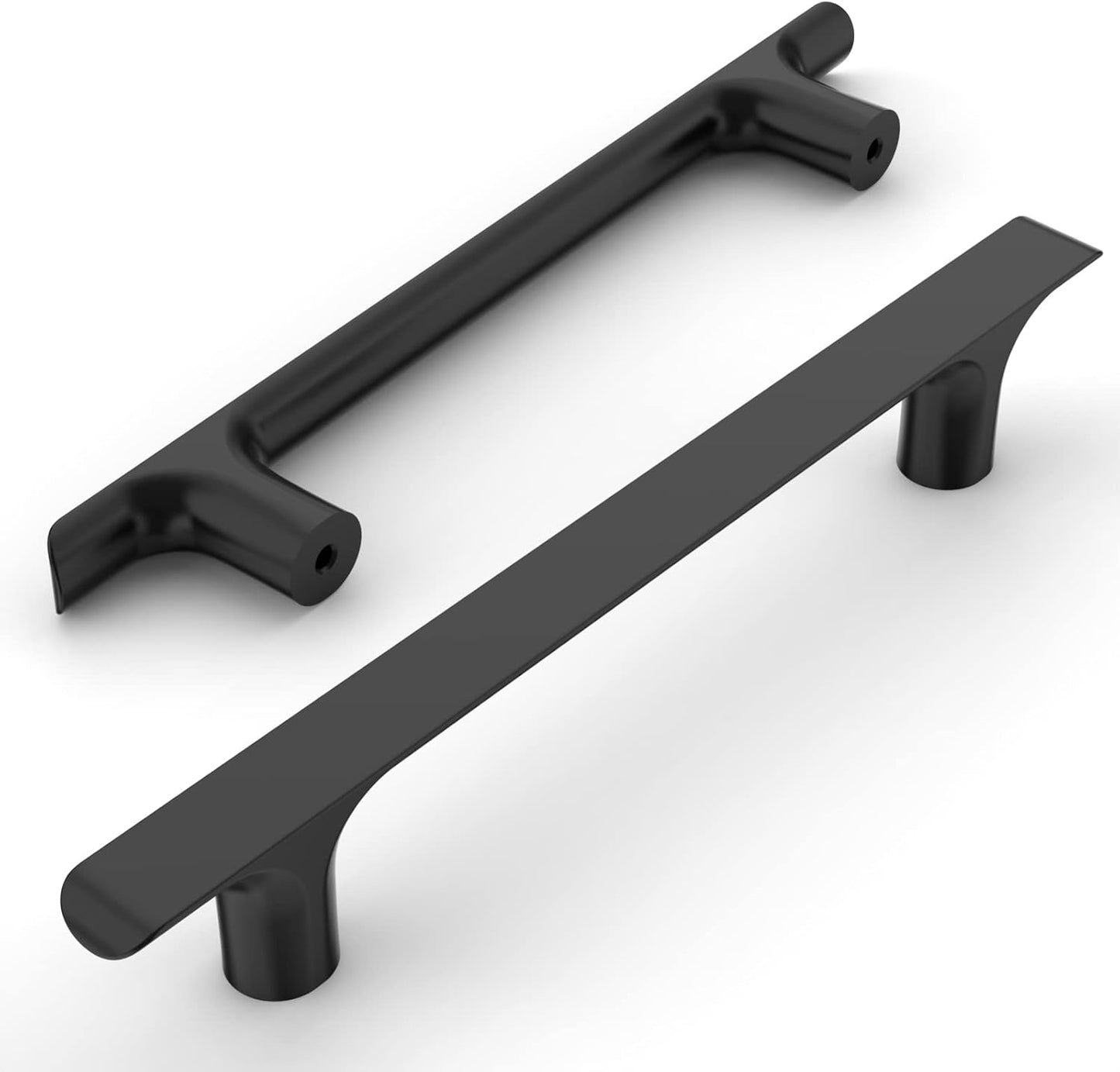 Amerdeco 10 Pack Matte Black Cabinet Pulls for Stylish Kitchens